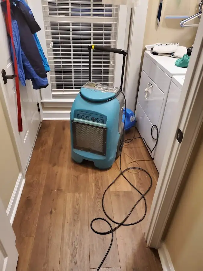 Commercial dehumidifier deployed for Flood Damage Cleanup in Vandenberg Village